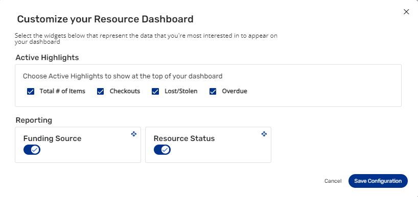 Configure the RM Dashboard.